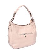 Sac porté épaule en cuir poudre - 26x36x10 cm