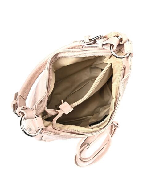 Sac porté épaule en cuir poudre - 26x36x10 cm