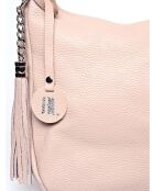 Sac porté épaule en cuir poudre - 26x36x10 cm