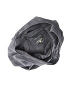 Grijze leren Hobo tas - 33x44x15 cm