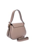 Handtasche aus puderfarbenem Leder - 19x22,5x9 cm