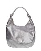 Sac Hobo en cuir argent - 35.5x40.5 cm