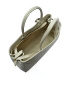 Bolso de piel beige - 28,5x39x12 cm