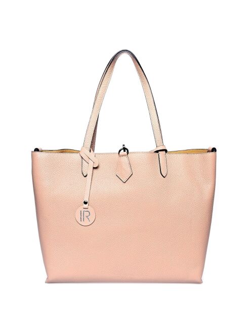 Sac cabas en cuir poudre - 30x44x14 cm