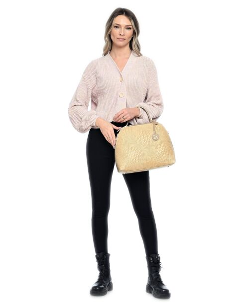 Henkeltasche aus Schlammleder - 27x34x16 cm