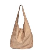 Sac Hobo en cuir boue - 33x44x15 cm
