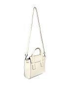 Sac à main en cuir beige - 23x24x7.5 cm