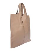 Sac hobo en cuir boue - 39x37.5 cm