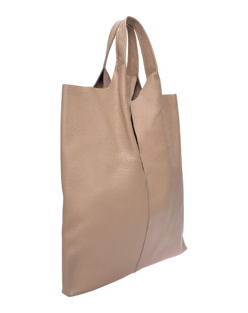 Sac hobo en cuir boue - 39x37.5 cm