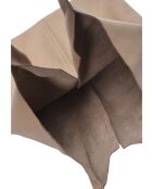 Sac hobo en cuir boue - 39x37.5 cm