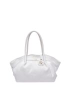 Sac porté épaule en cuir blanc - 23x32x12 cm