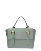 Sac à main en cuir menta - 18x23x9 cm