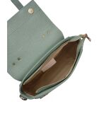 Sac à main en cuir menta - 18x23x9 cm