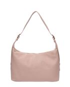 Sac porté épaule en cuir poudre - 20x38x8 cm