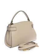 Bolso de piel beige - 17,5x25x8 cm