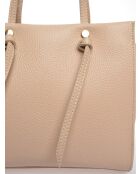 Bolso de piel empolvada - 20x23x10 cm