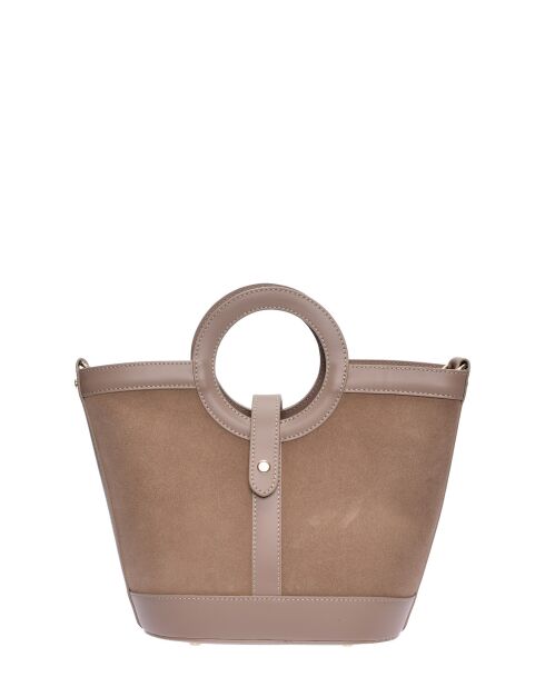 Henkeltasche aus Schlammwildleder - 20x28x12,5 cm