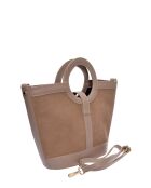 Henkeltasche aus Schlammwildleder - 20x28x12,5 cm