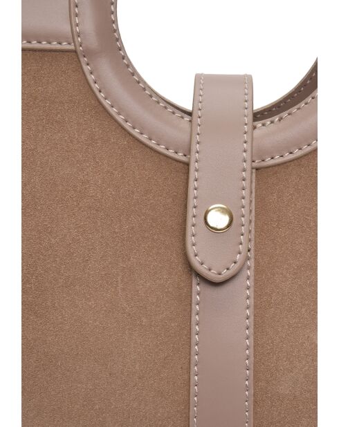Henkeltasche aus Schlammwildleder - 20x28x12,5 cm