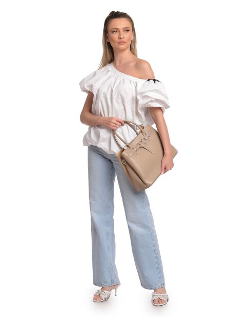 Handtasche aus Schlammleder - 25x34x14,5 cm