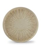 4 Assiettes en porcelaine Orion blanches - L.30cm