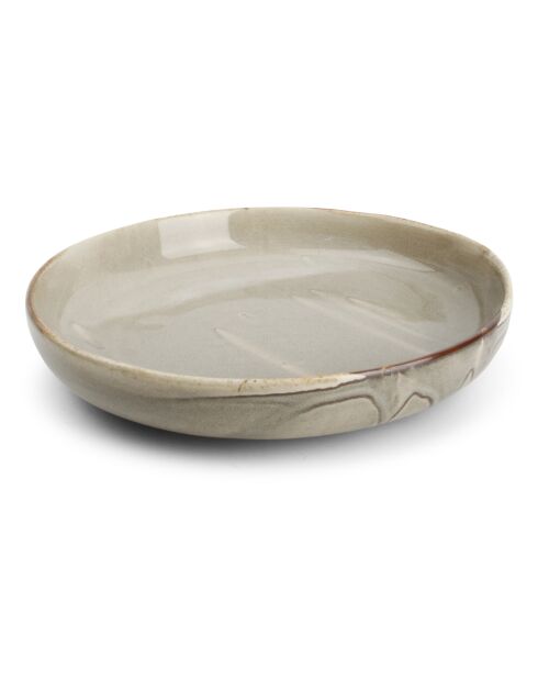 4 Assiettes profondes en porcelaine Studio Urban grises - 22x4cm