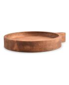 Chop Servierplatte aus Holz, braun, 20 x 3,5 cm