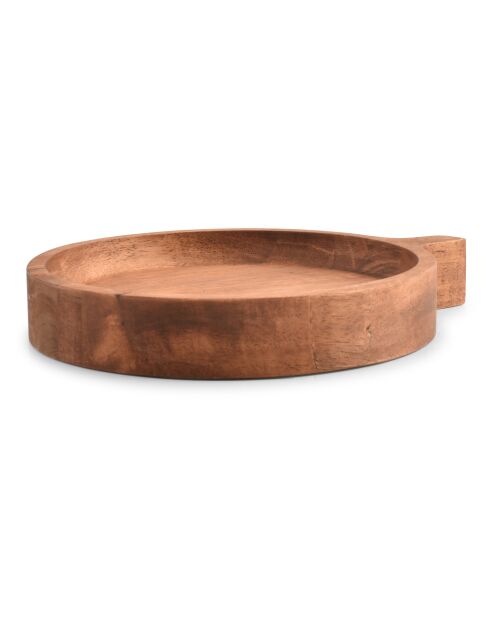Chop Servierplatte aus Holz, braun, 20 x 3,5 cm