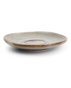 4 Soucoupes moka en porcelaine Studio Urban grises - D.11 cm