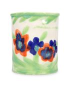 Porte-ustensiles de cuisine Fleur blanc/crème/vert/orange/bleu - 14,5 x 16,5 cm