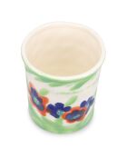Porte-ustensiles de cuisine Fleur blanc/crème/vert/orange/bleu - 14,5 x 16,5 cm