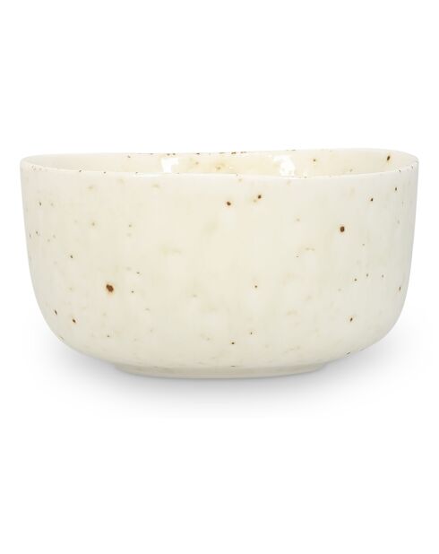 4 Bols en porcelaine style plage Studio Urbain beiges - 11 x 5 cm
