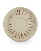 4 Soucoupes à moka en porcelaine Orion blanches - D.10,5 cm