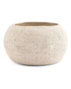 Plato de gres beige Cave, 26 x 13,5 cm