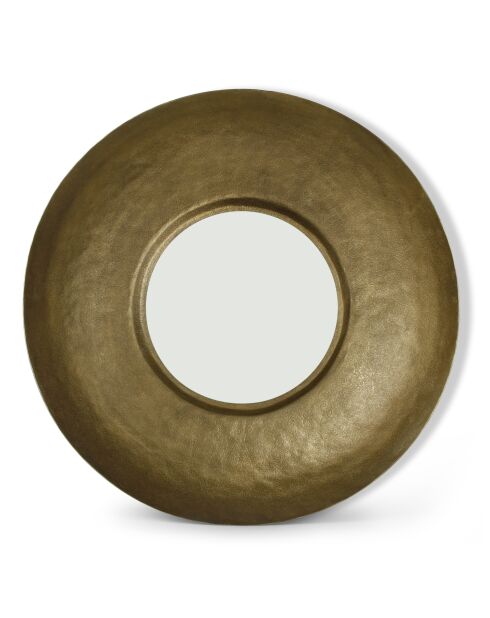 Miroir en aluminium Duro doré  - 90 x 14 cm