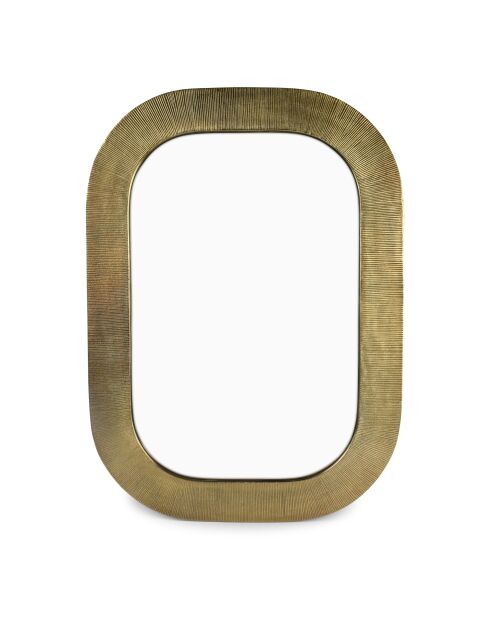 Miroir  en aluminium Duro doré  - 65 x 91 cm