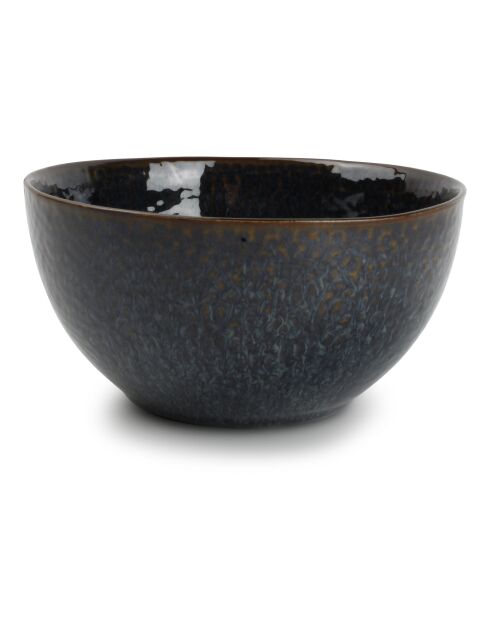 4 Mielo Steinzeugschalen blau/grün/schwarz - 15 x 7 cm
