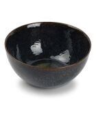 4 Mielo Steinzeugschalen blau/grün/schwarz - 15 x 7 cm