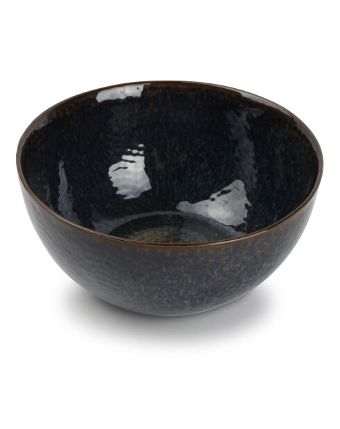 4 Mielo Steinzeugschalen blau/grün/schwarz - 15 x 7 cm