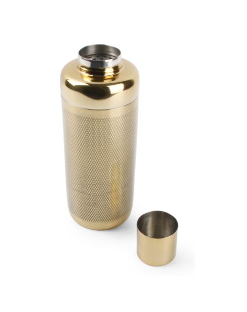 Shaker à cocktails en acier inoxydable Diamond Bar doré -  65cl