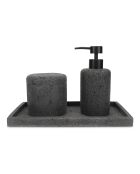 Distributeur de savon  en polyrésine Suds  gris anthracite - 25cl