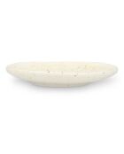 4 piattini beige Studio Urban in porcellana moka stile spiaggia - D.11 cm