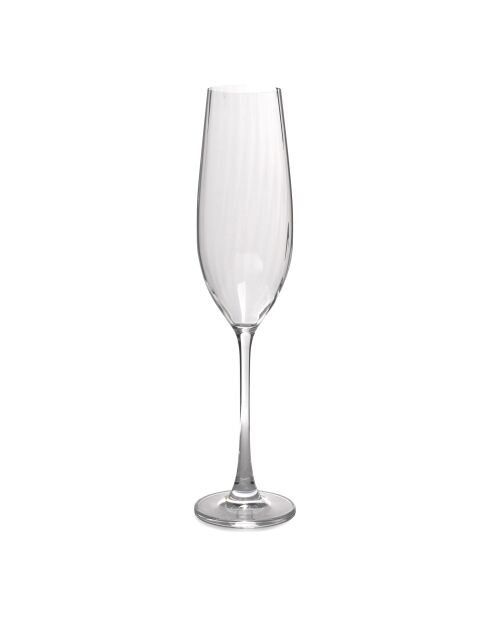Lot de 4 verres à champagne Saga transparent -  29cl