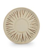 4 Soucoupes en porcelaine Orion  blanches - D.13 cm