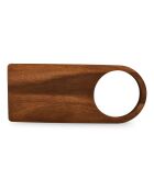 Braunes Nillo Servierbrett aus Holz, 38 x 16 cm