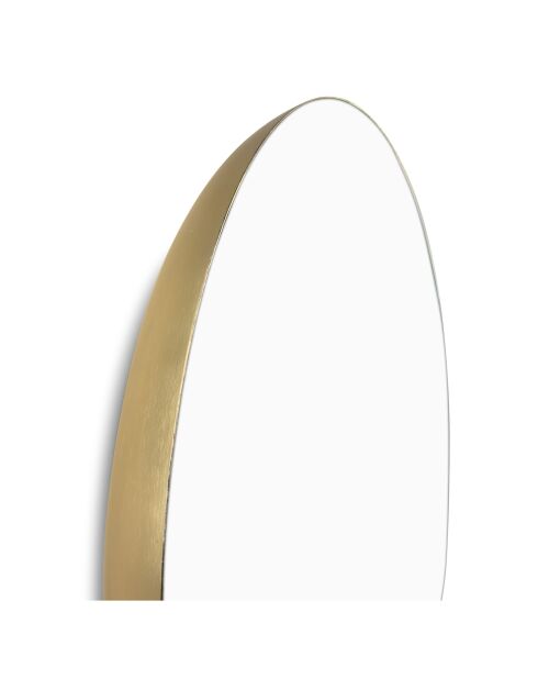 Miroir  en métal Donna doré - H.76 cm