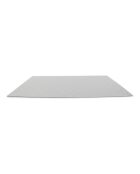 4 zilveren plastic placemats met geruite tafelblad - 43x30cm