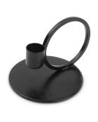 Black Pillar metalen kandelaar - 10x9cm
