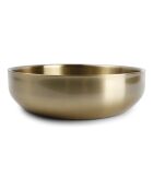 Plateau de service double paroi en acier inoxydable Bar doré - 29 x 8 cm