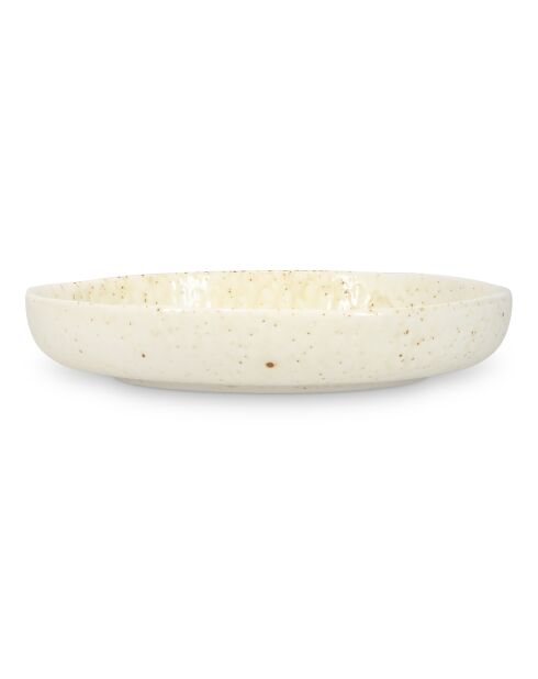 4 Bols en porcelaine style plage Studio Urban beiges - 21,5 x 4 cm